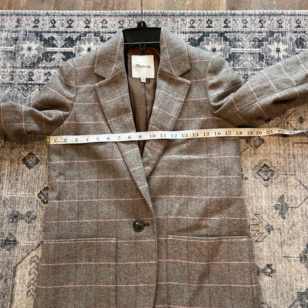 Madewell women’s Larsen blazer plaid jacket size XXS - Picture 11 of 12